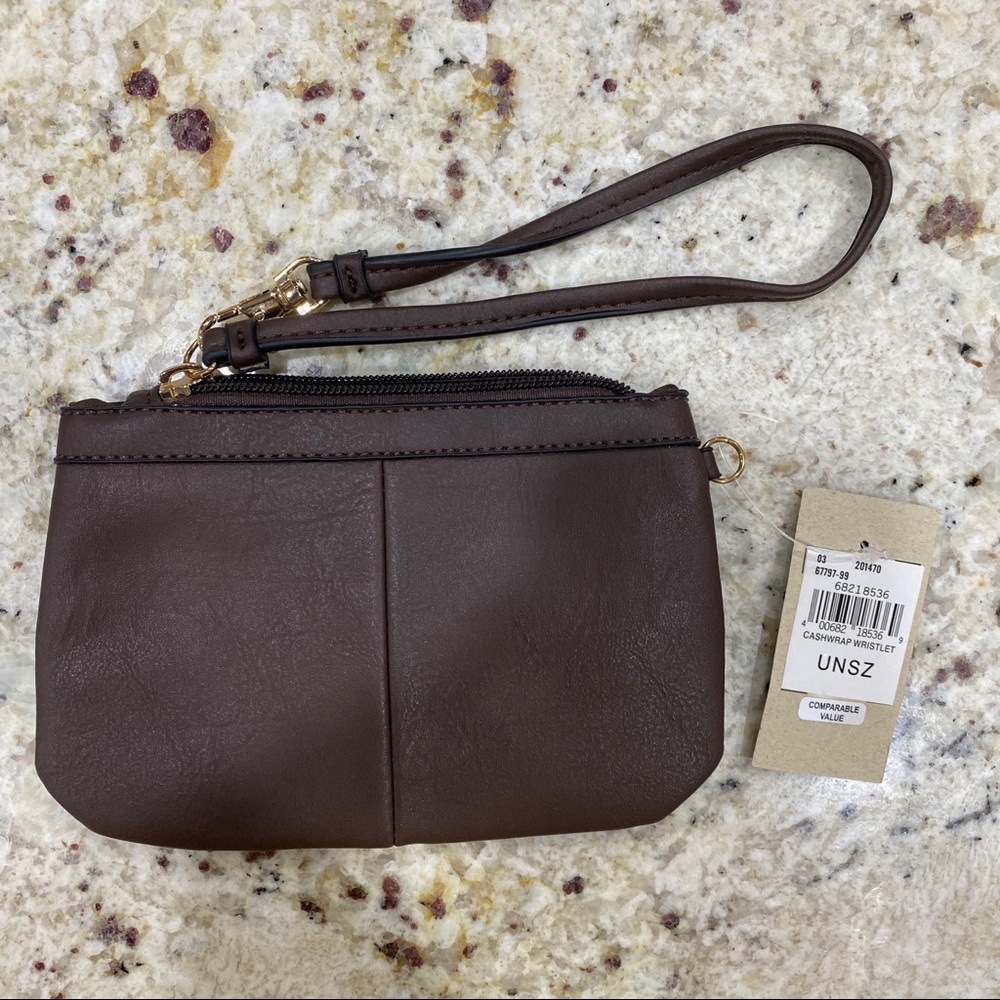 Brown Wristlet/Clutch NWT